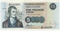Clydesdale Bank Plc 1 And 5 Pounds 5 Pounds,  1.12.1997